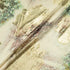 Gold Jacquard Lamé Beige Silk Chiffon