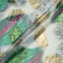 Pink & Green Printed Jacquard Lamé Silk Chiffon