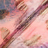 Pink & Peach Jacquard Lamé Silk Chiffon