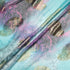 Blue & Pink Jacquard Lamé Silk Chiffon