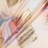 Printed Peach Jacquard Lamé Silk Chiffon