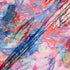 Pink & Blue Printed Jacquard Lamé Silk Chiffon