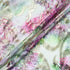 Pink & Green Jacquard Lamé Silk Chiffon