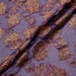 Metallic Jacquard Lamé Deep Purple Silk Chiffon