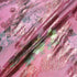 Floral Printed Pink Silk Chiffon Metallic Jacquard
