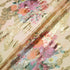 Floral Printed Beige Silk Chiffon Metallic Jacquard