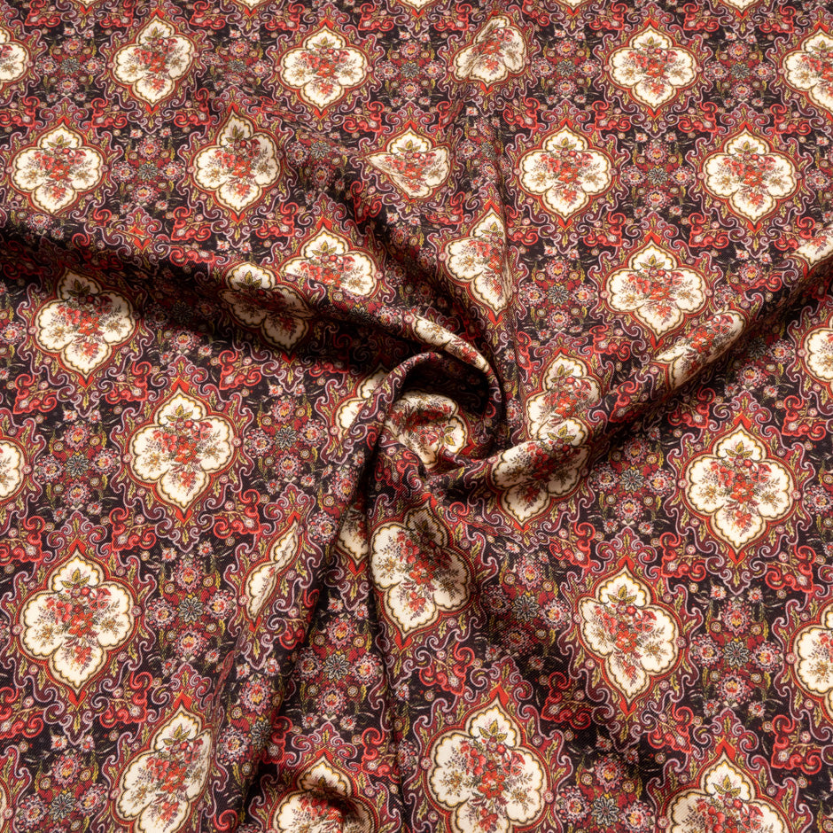 Geometric Printed Pure Wool