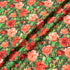 Red Rose Printed Black Pure Wool