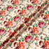 Red & Orange Rose Printed Pure Wool