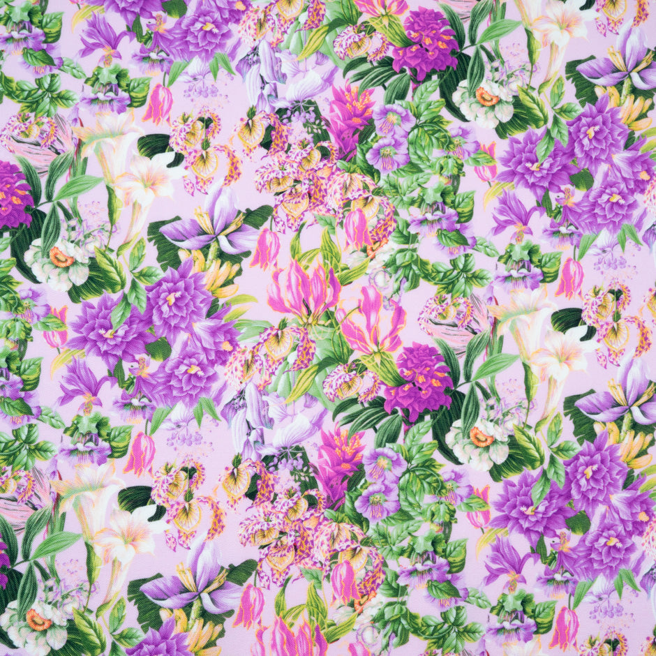 Exotic Floral Printed Luxury Pure Wool
