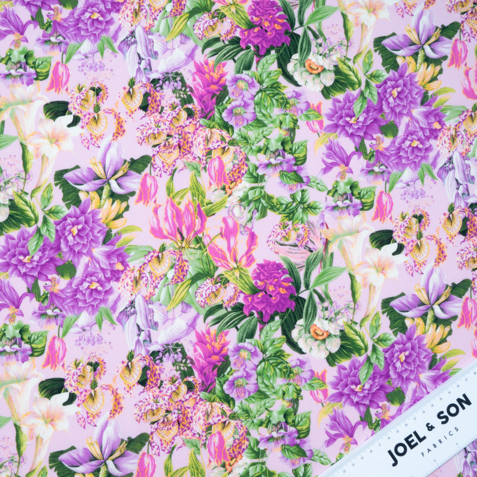 Exotic Floral Printed Luxury Pure Wool