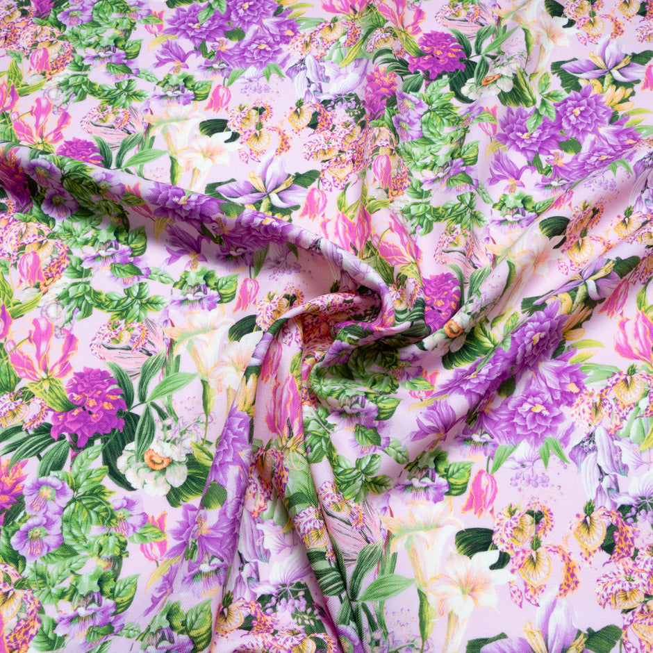 Exotic Floral Printed Luxury Pure Wool
