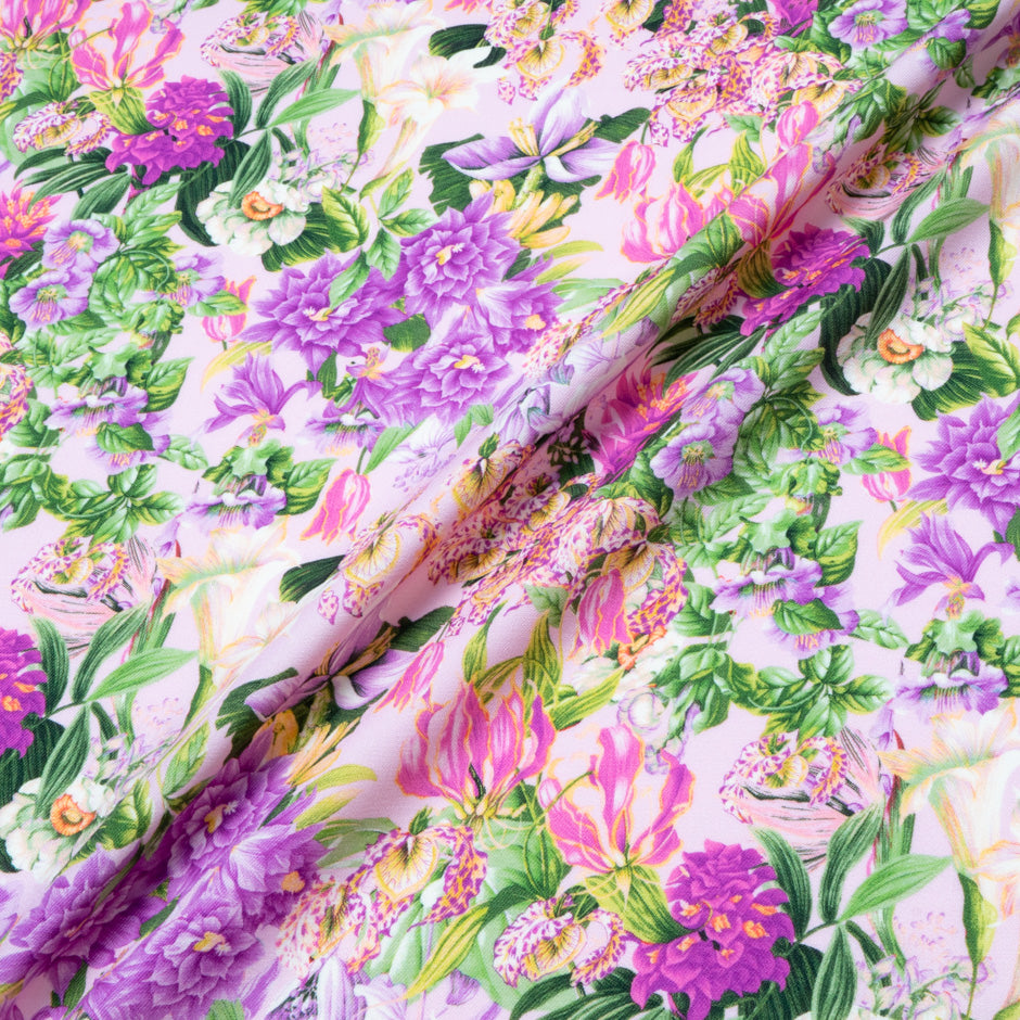 Exotic Floral Printed Luxury Pure Wool