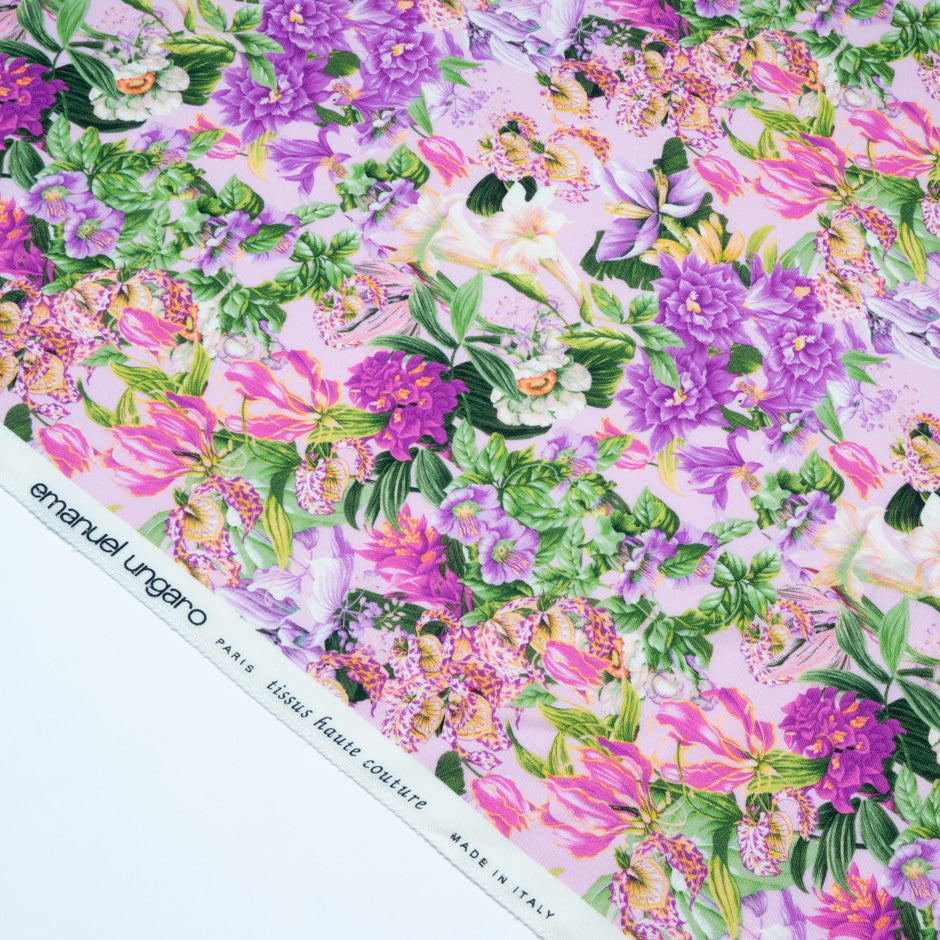 Exotic Floral Printed Luxury Pure Wool