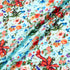Floral & Bow Printed Soft Blue Merino Wool