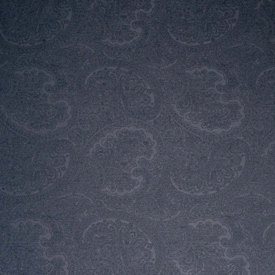 Paisley Jacquard Midnight Blue Cotton