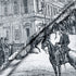 Victorian Street Scene Printed Poplin Cotton