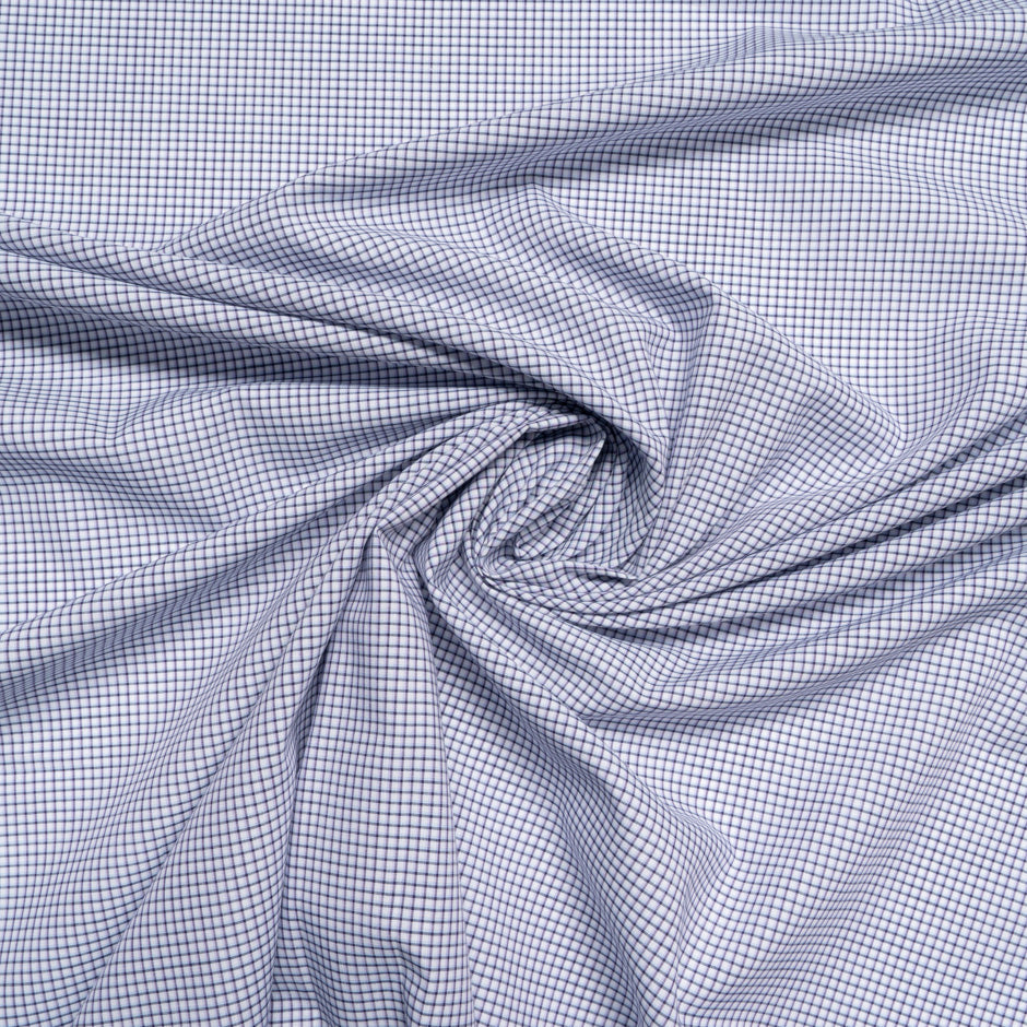 Blue Checkered Superfine Shirting