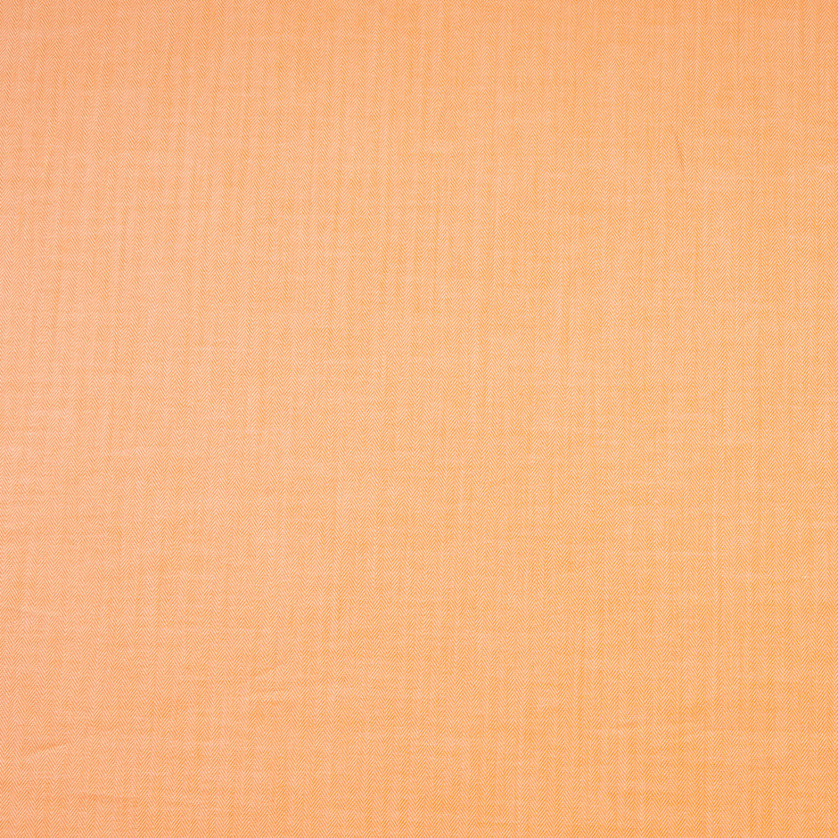 Orange Herringbone Cotton Shirting