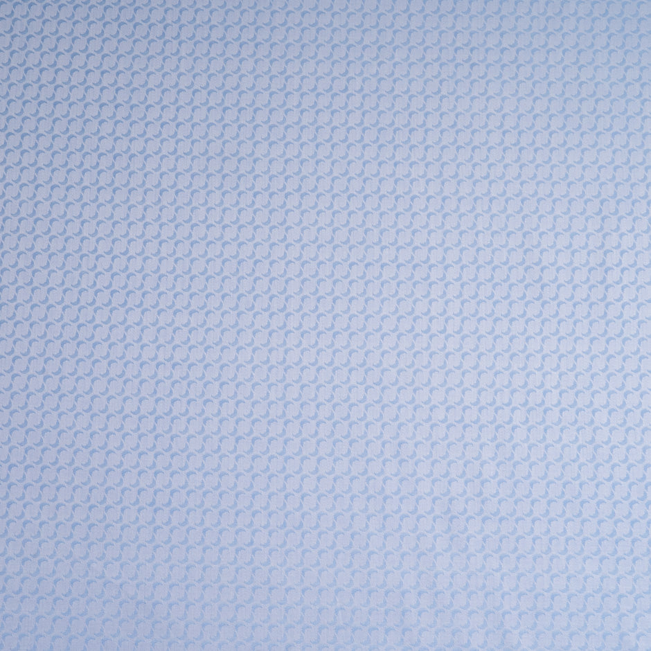 Soft Blue 'Circle' Jacquard Cotton