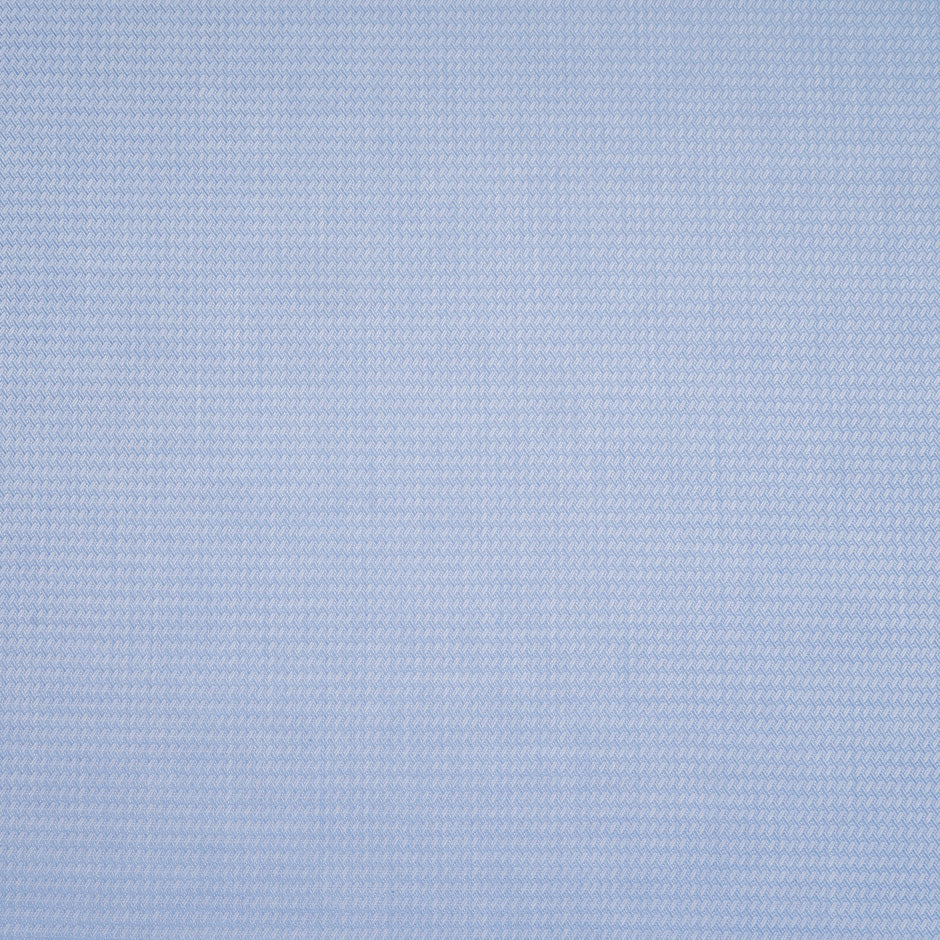 Rich Blue 'Dash' Jacquard Pure Cotton