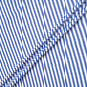 Dark Blue Striped Pure Shirting Cotton