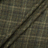 Green Checkered Pure Wool Harris Tweed