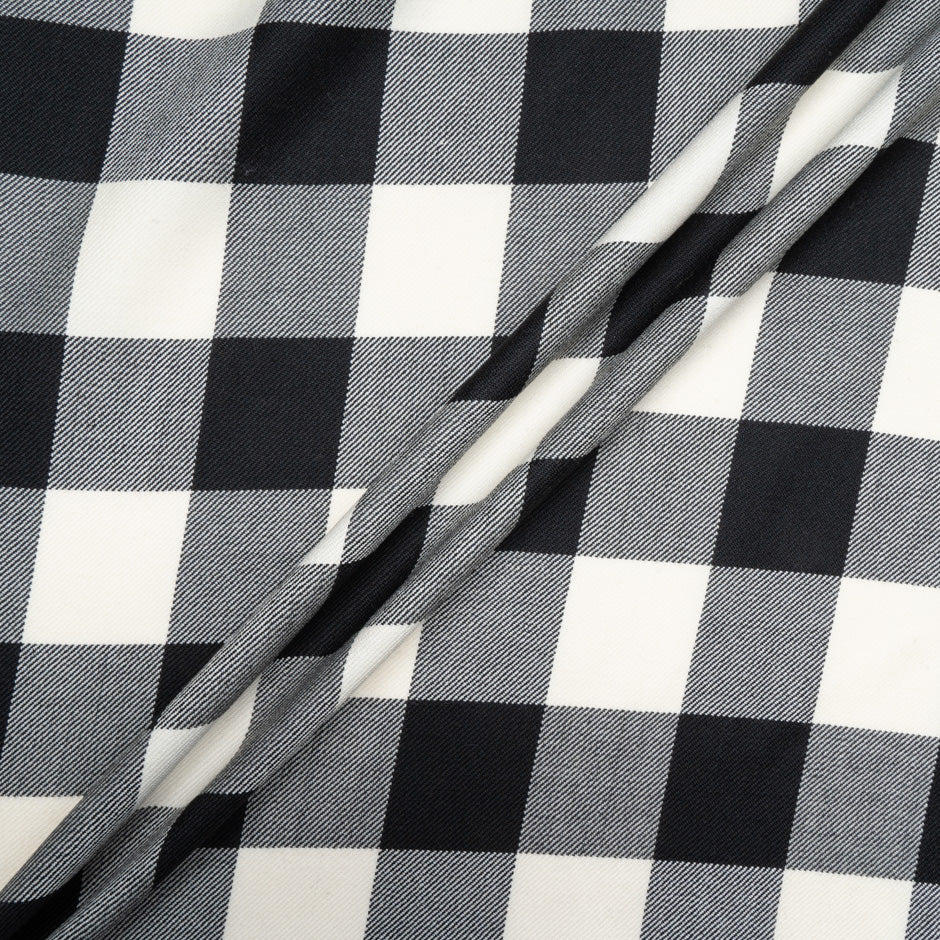 Monochrome Checkered Pure Wool