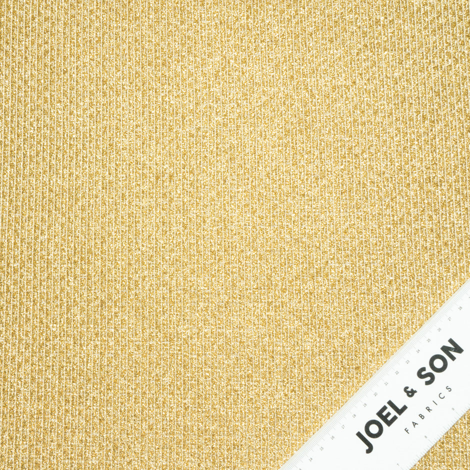 Yellow Gold Metallic Bouclé