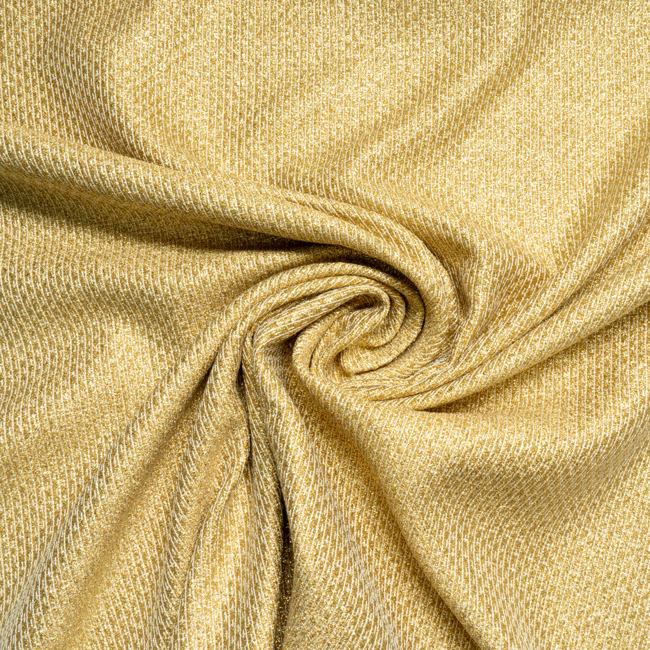 Yellow Gold Metallic Bouclé