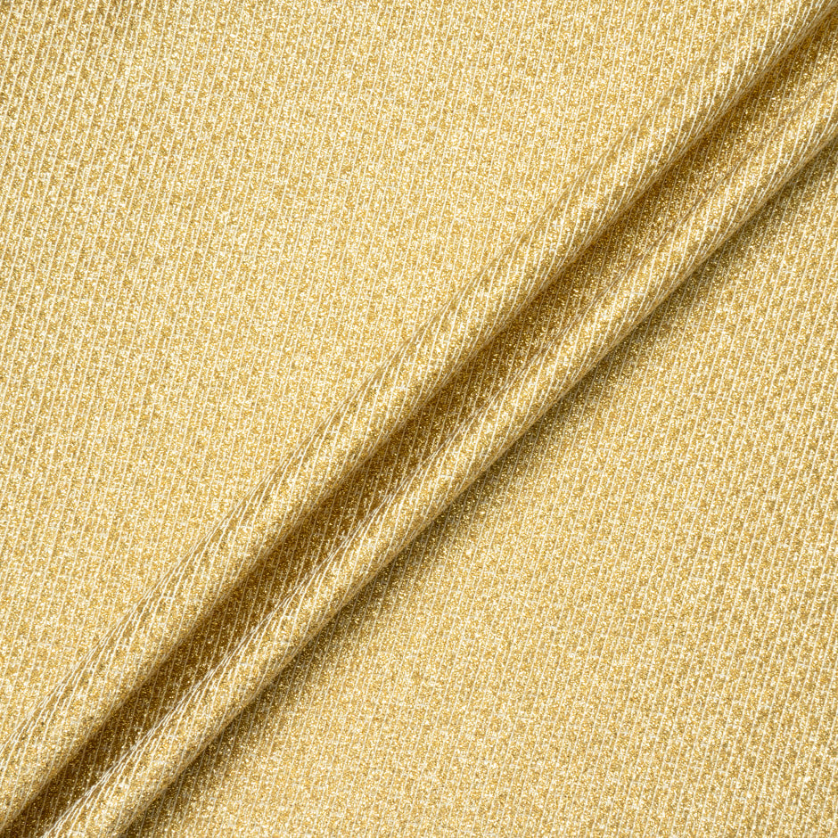 Yellow Gold Metallic Bouclé