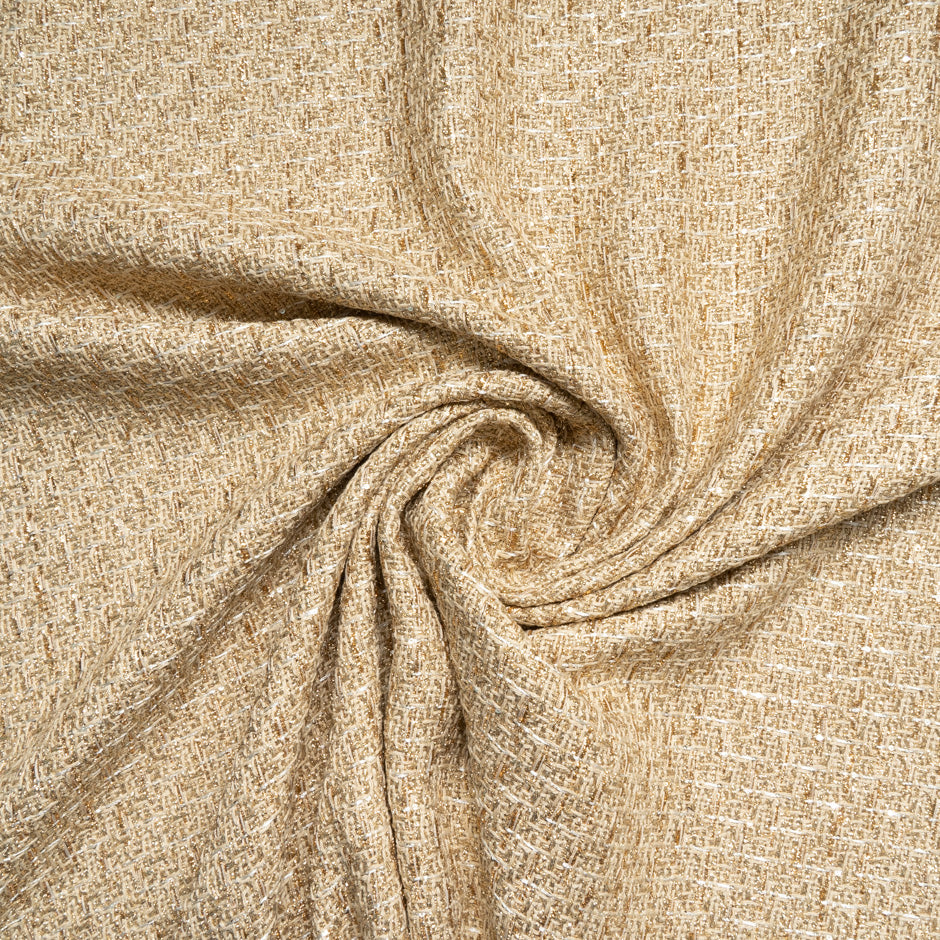 Gold Metallic Mixed Fibre Bouclé