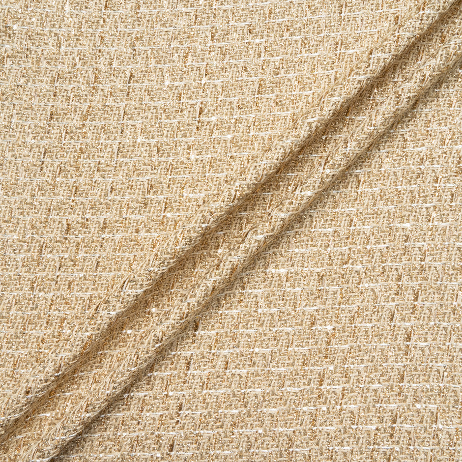 Gold Metallic Mixed Fibre Bouclé