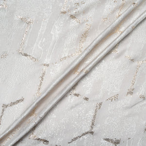Gold 'Honey Comb' Jacquard Pale Taupe Brocade