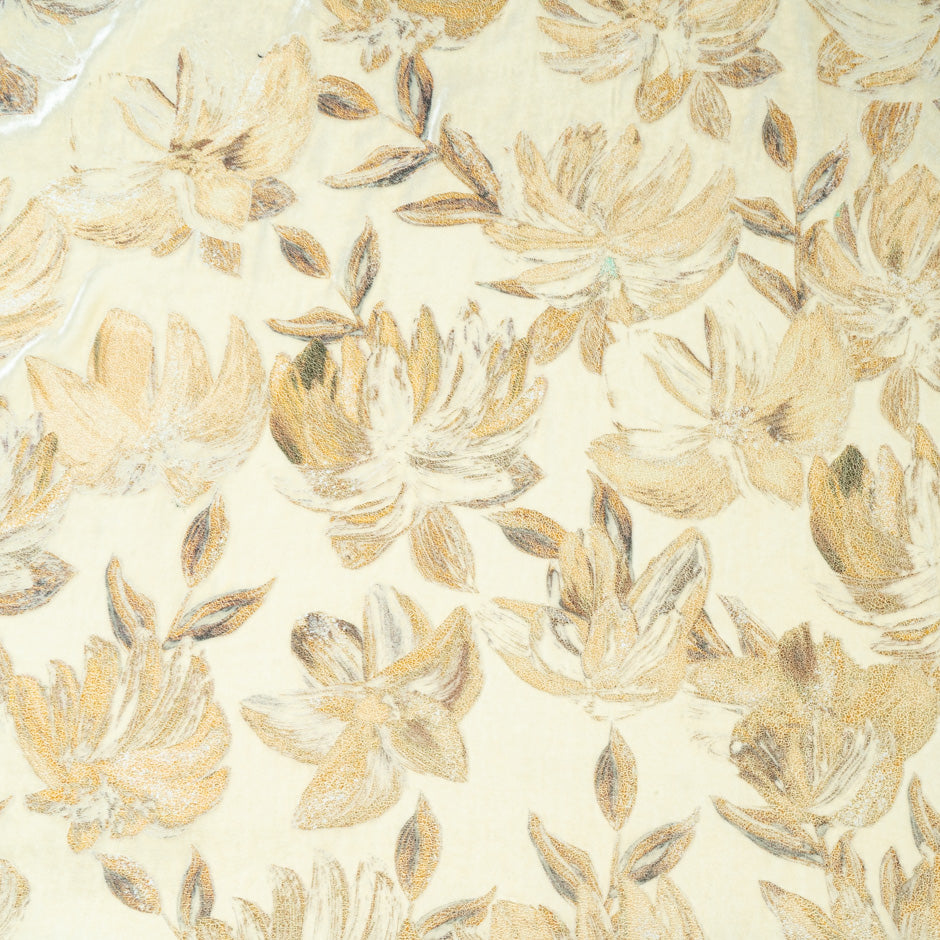 Floral Vision Printed Luxury Velvet