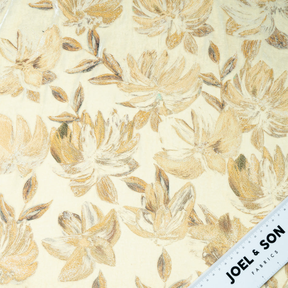 Floral Vision Printed Luxury Velvet