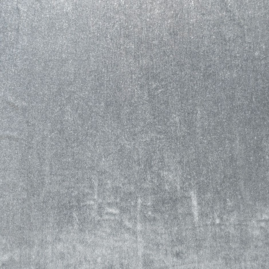 Silver Metallic Panne Velvet