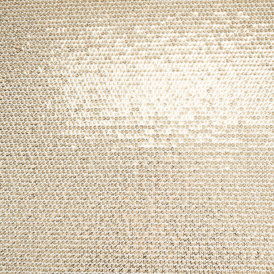 Rich Gold Floral Sequinned Tulle