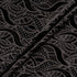 Black Abstract Embroidered Silk Blend Velvet