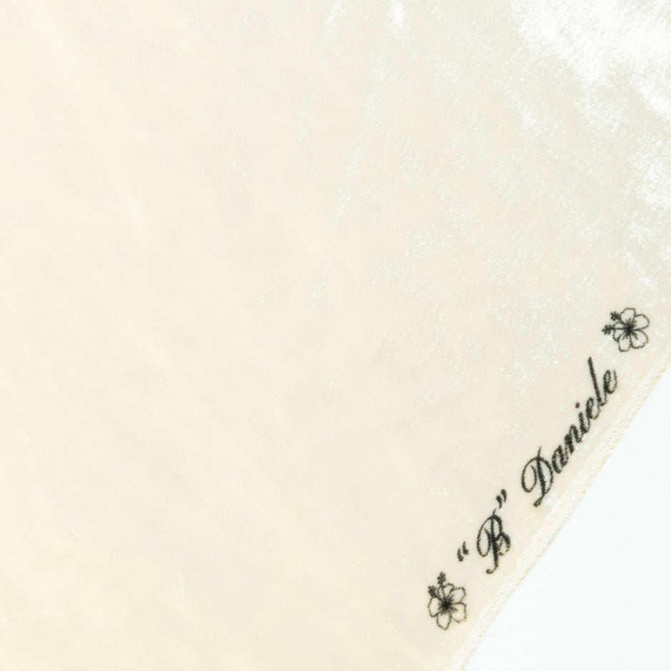Green Palm Tree Printed Luxury Velvet