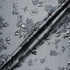 Slate Grey Metallic Floral Cloqué