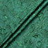Emerald Green Metallic Patterned Cloqué