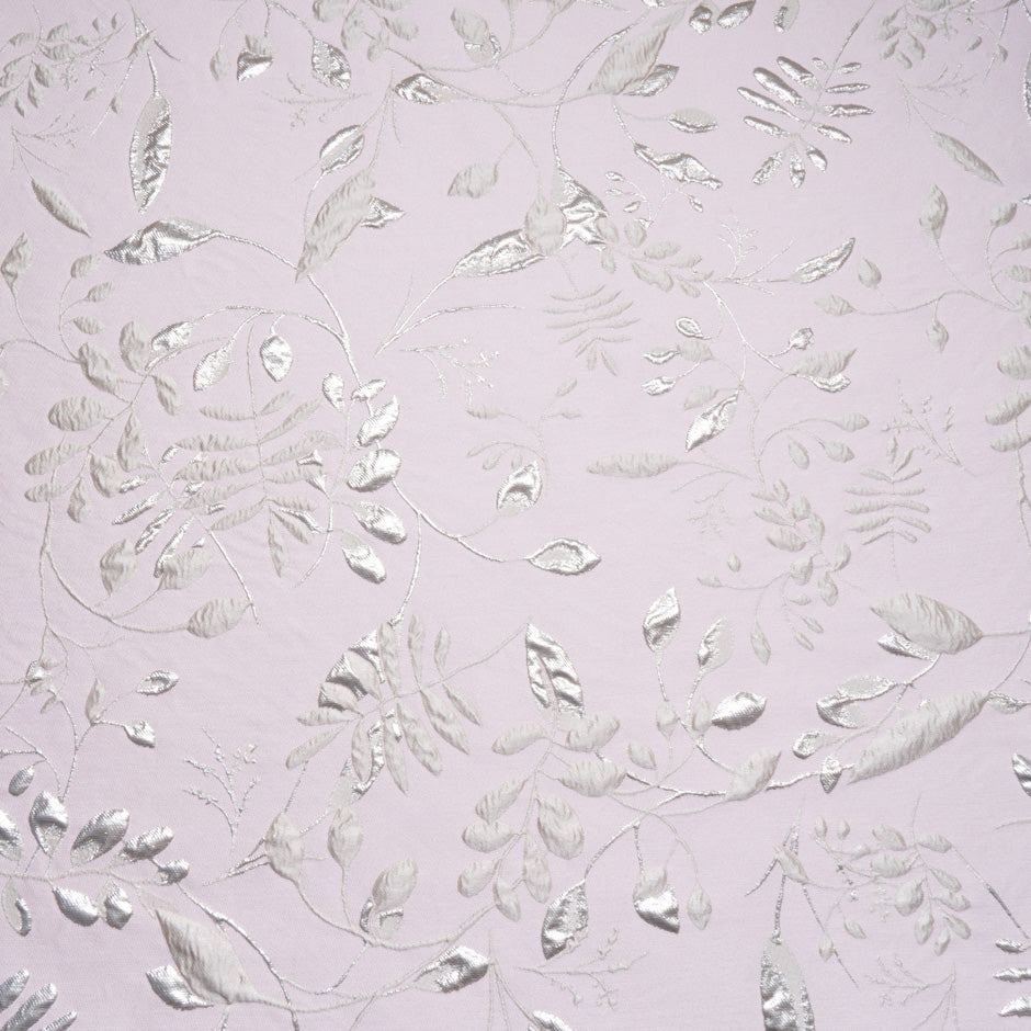 Muted Gold Floral Dusty Pink Cloqué
