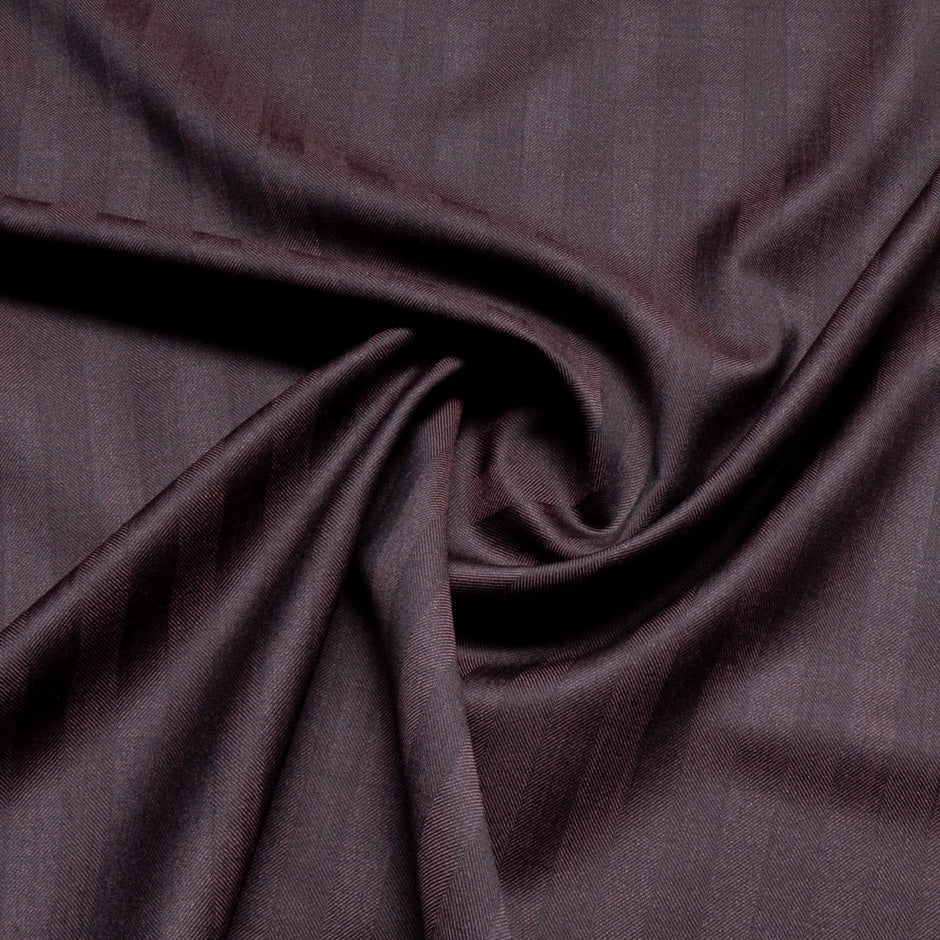 Bordeaux Herringbone Trofeo Pure Wool Suiting