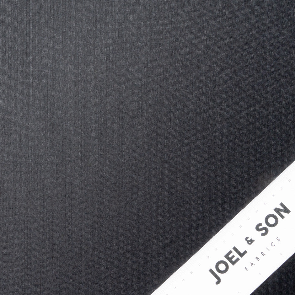 Dark Grey Herringbone Trofeo Pure Wool Suiting