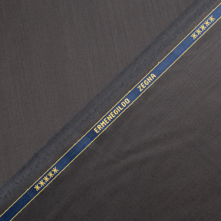 Dark Brown Superfine Trofeo Pure Wool Suiting