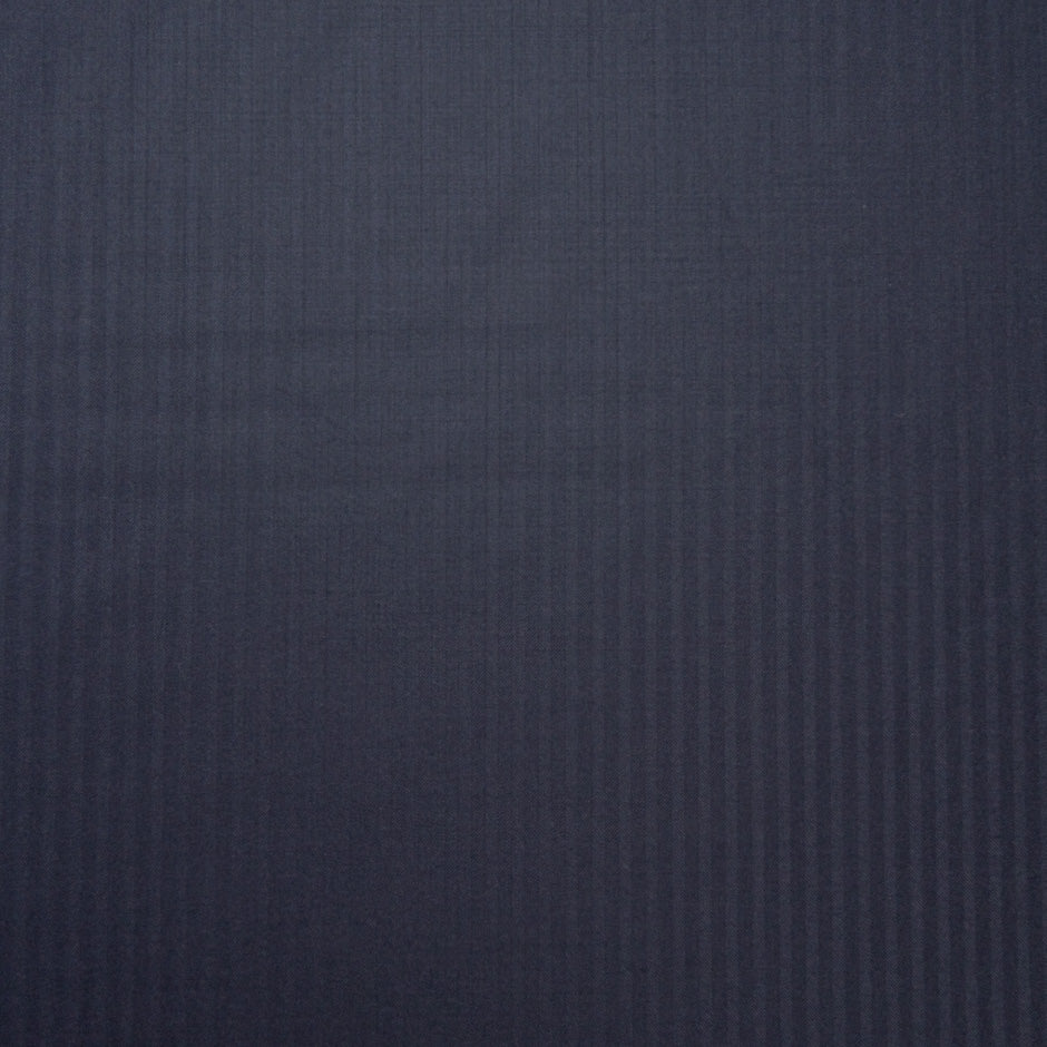 Midnight Blue Herringbone Pure Wool 15 MilMil