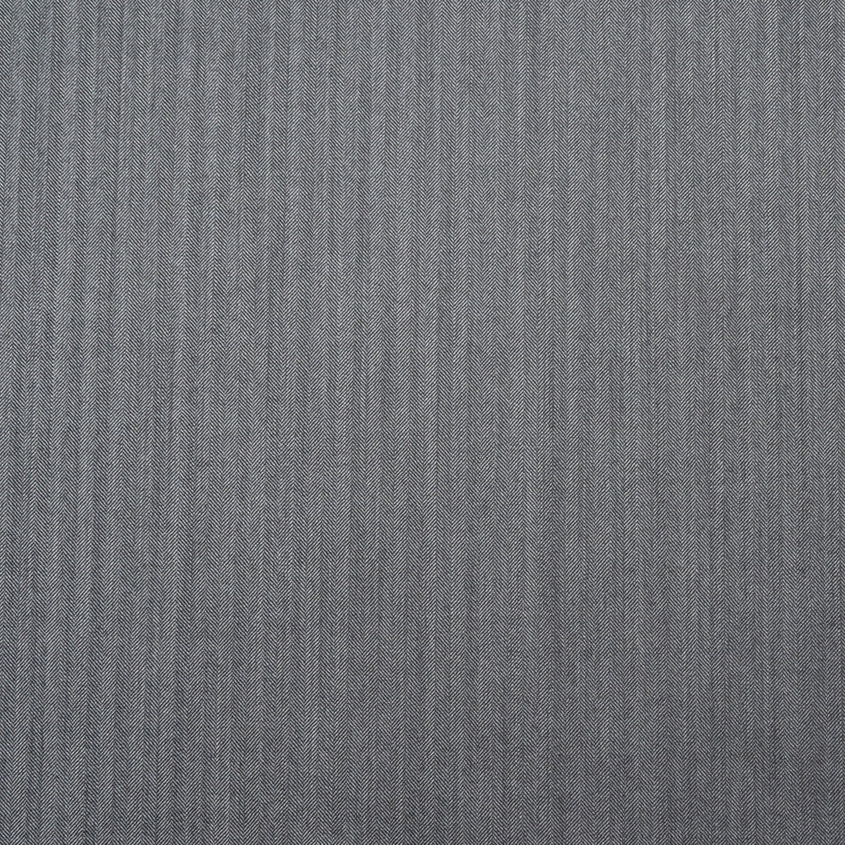 Mid Grey Herringbone Pure Wool 15 MilMil