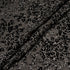 Black & Silver Abstract Floral Devoré Velvet