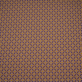 Orange & Purple Geometric Wool & Silk Blend